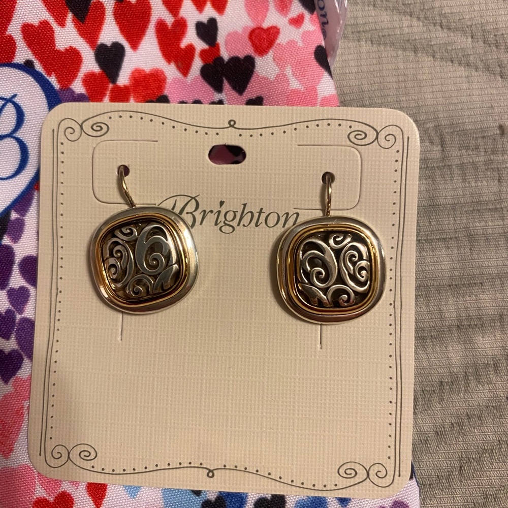 Brighton Two-Tone Swirl Earrings